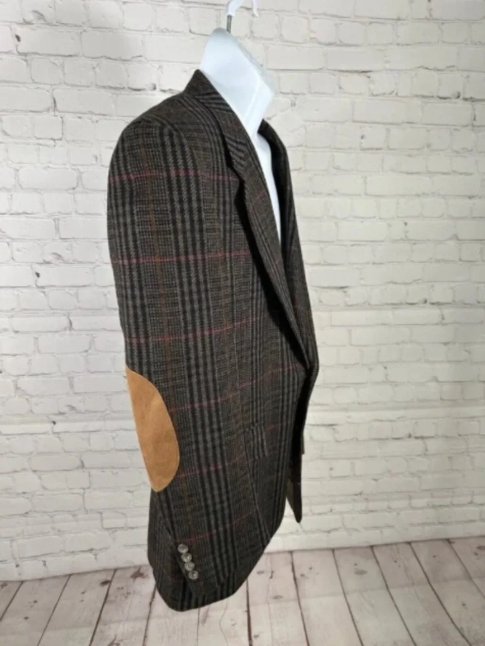 VTG Evan Picone 100% Wool Plaid Blazer Jacket Men’s 40R Woolmark USA